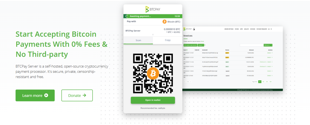 BTCPay website